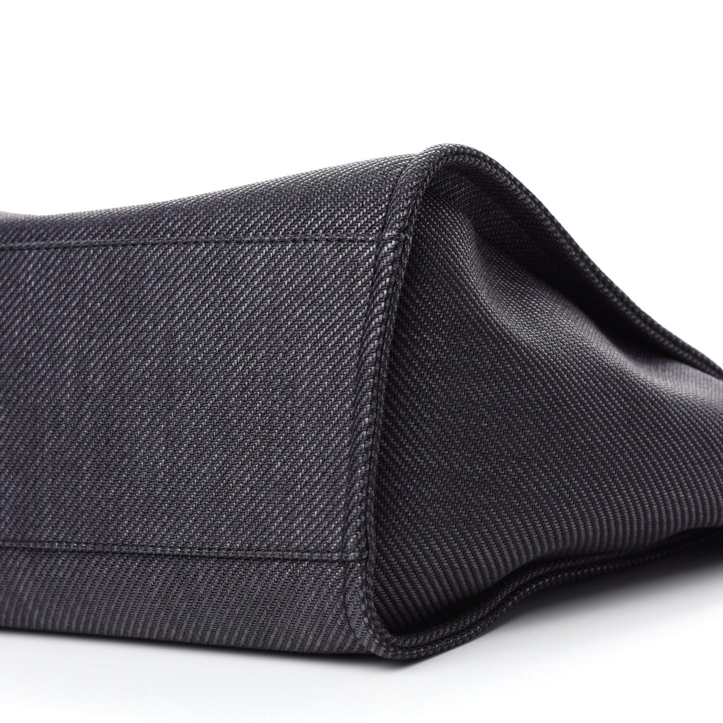 Mixed Fibers Calfskin Medium Deauville Tote Black