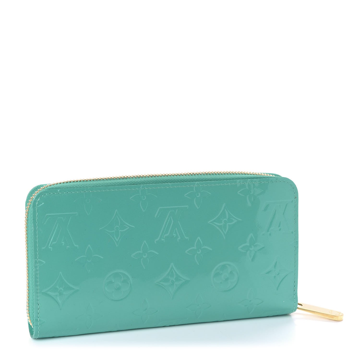 Louis Vuitton Vernis Zippy Wallet Blue Lagoon 3 of 9