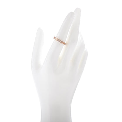 Tiffany 18K Rose Gold Diamond Narrow T True Band Ring 54 7 2 of 5