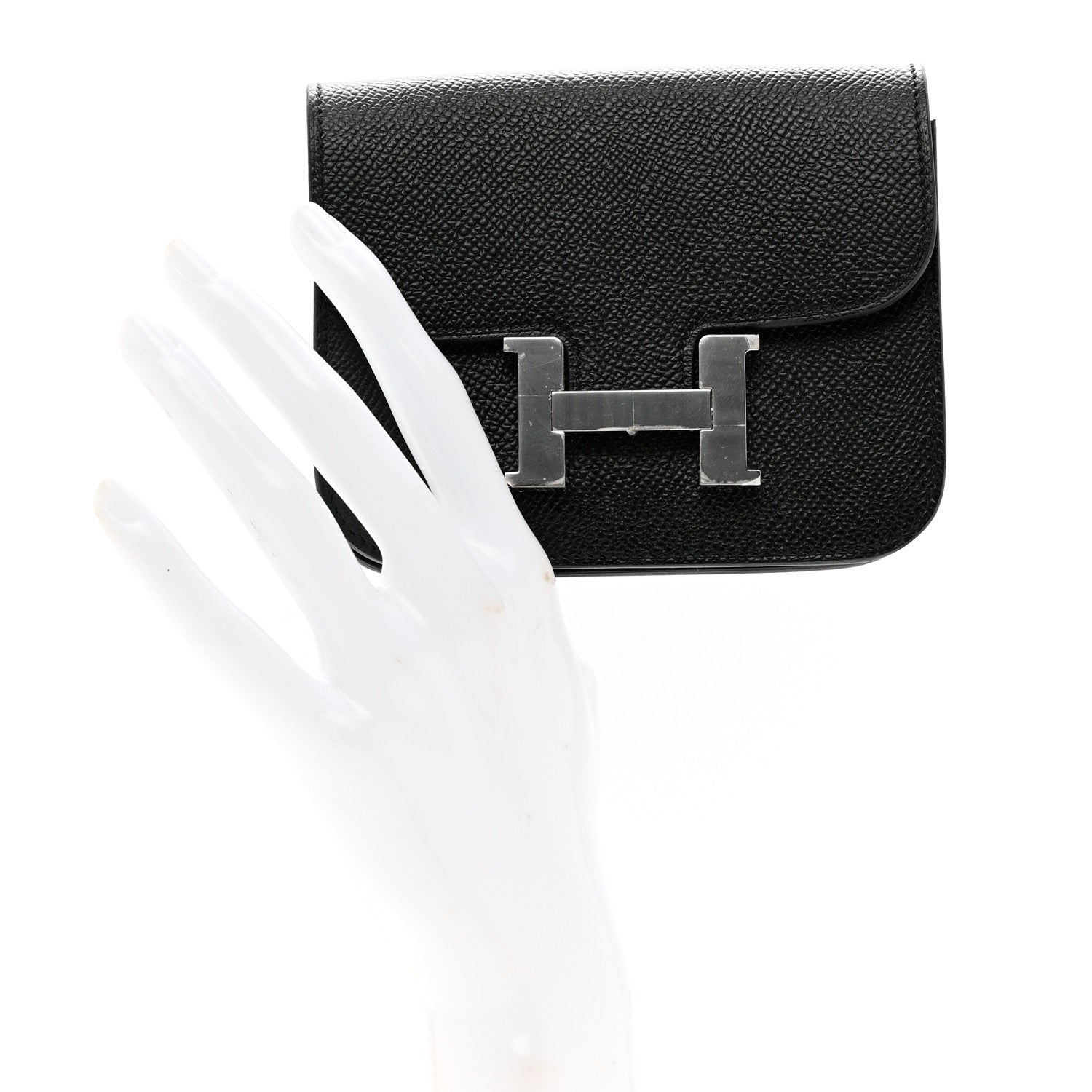 Hermes Epsom Constance Slim Wallet Black 2 of 8