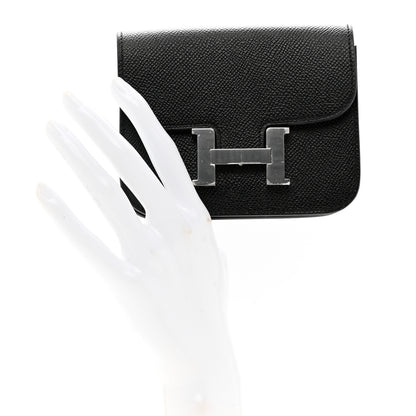 Hermes Epsom Constance Slim Wallet Black 2 of 8