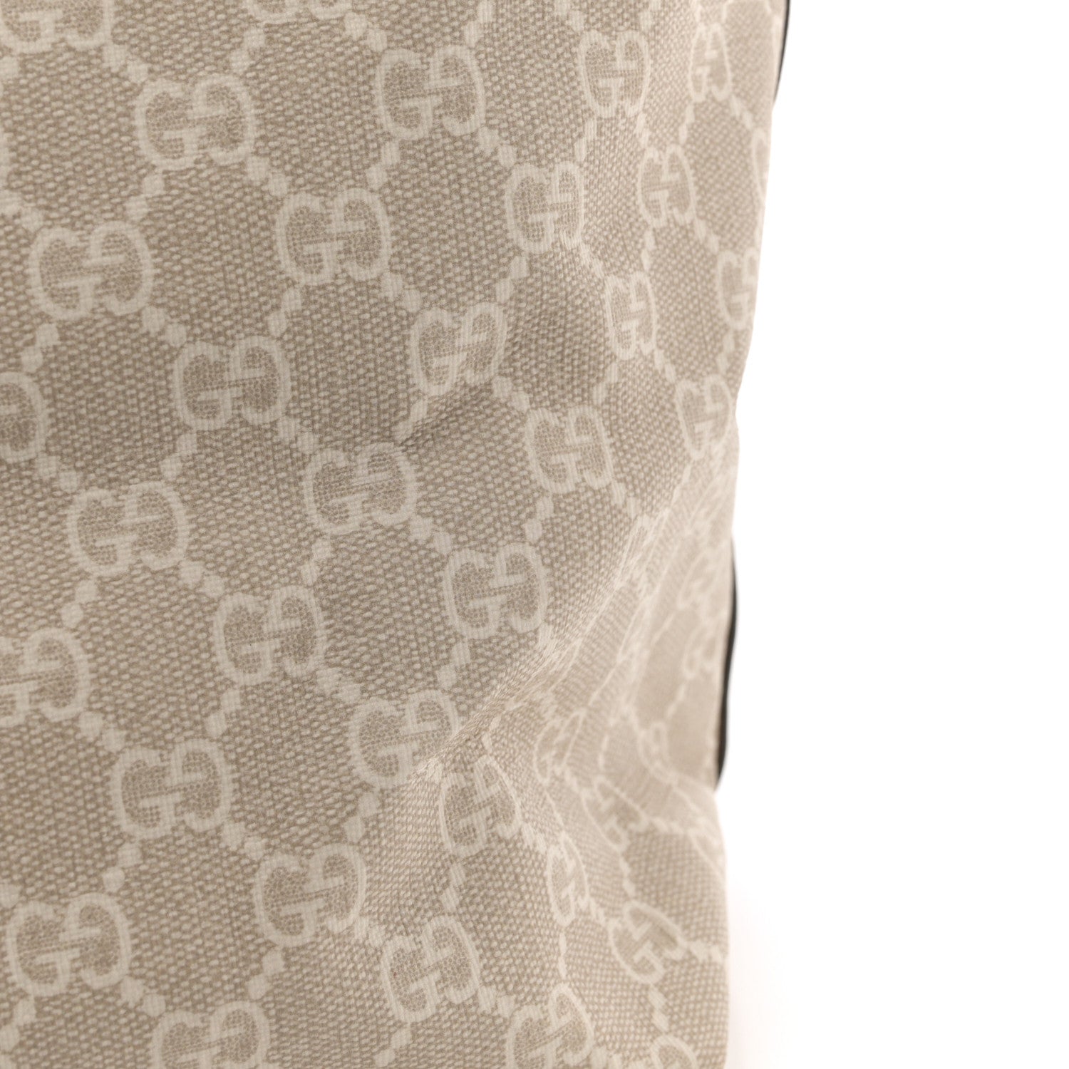 Gucci GG Supreme Monogram Textured Dollar Calfskin Web Medium Ophidia Shopping Tote Beige Mystic White Oatmeal 12 of 12