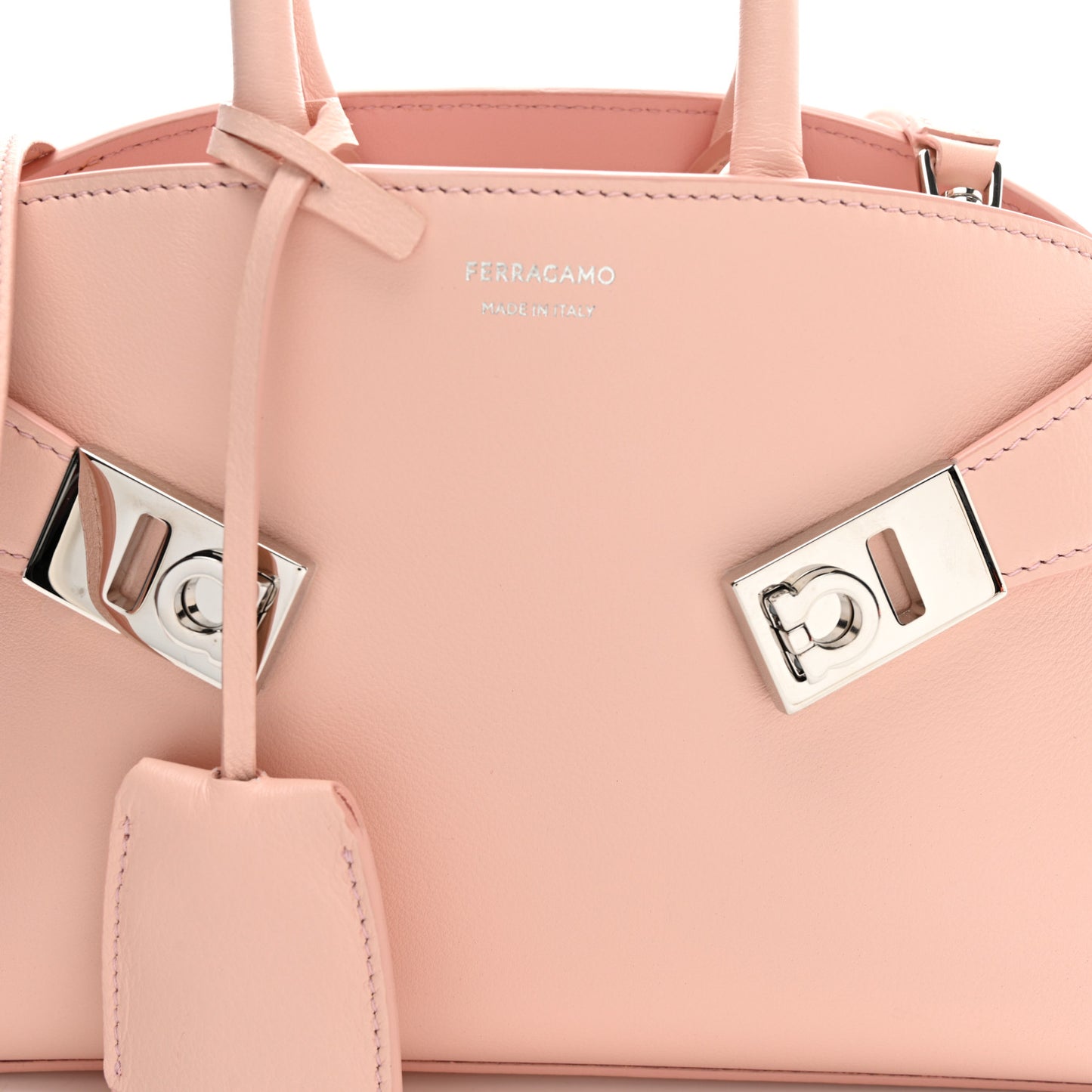 Calfskin Mini Hug Bag Nylund Pink