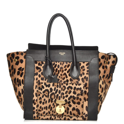 Celine Leopard Pony Hair Mini Envelope Luggage 1 of 7