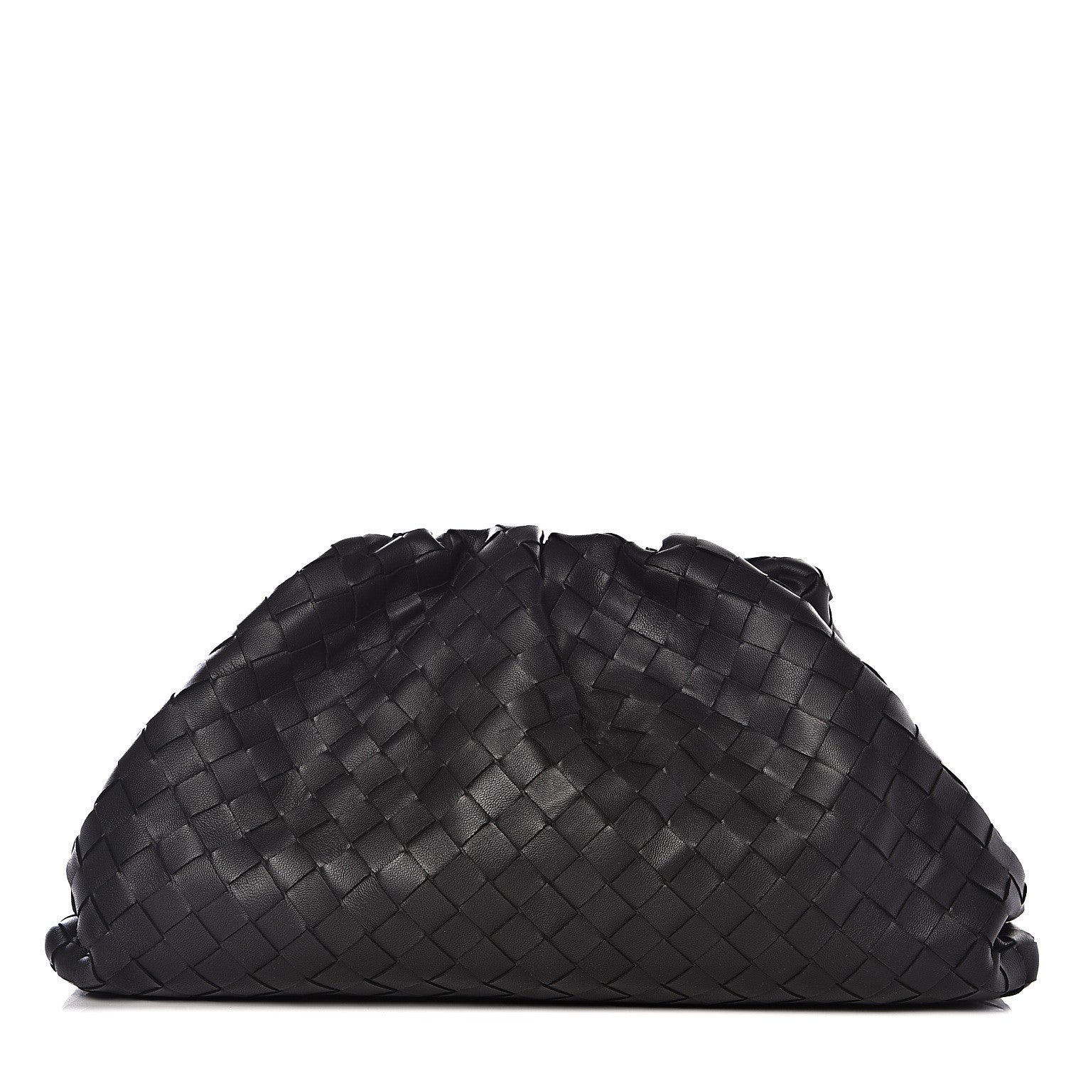 Bottega Veneta Nappa Maxi Intreccio The Pouch Oversized Clutch Black 1 of 9