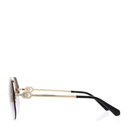 Bulgari Metal Crystal 6122-B Sunglasses Gold 4 of 5