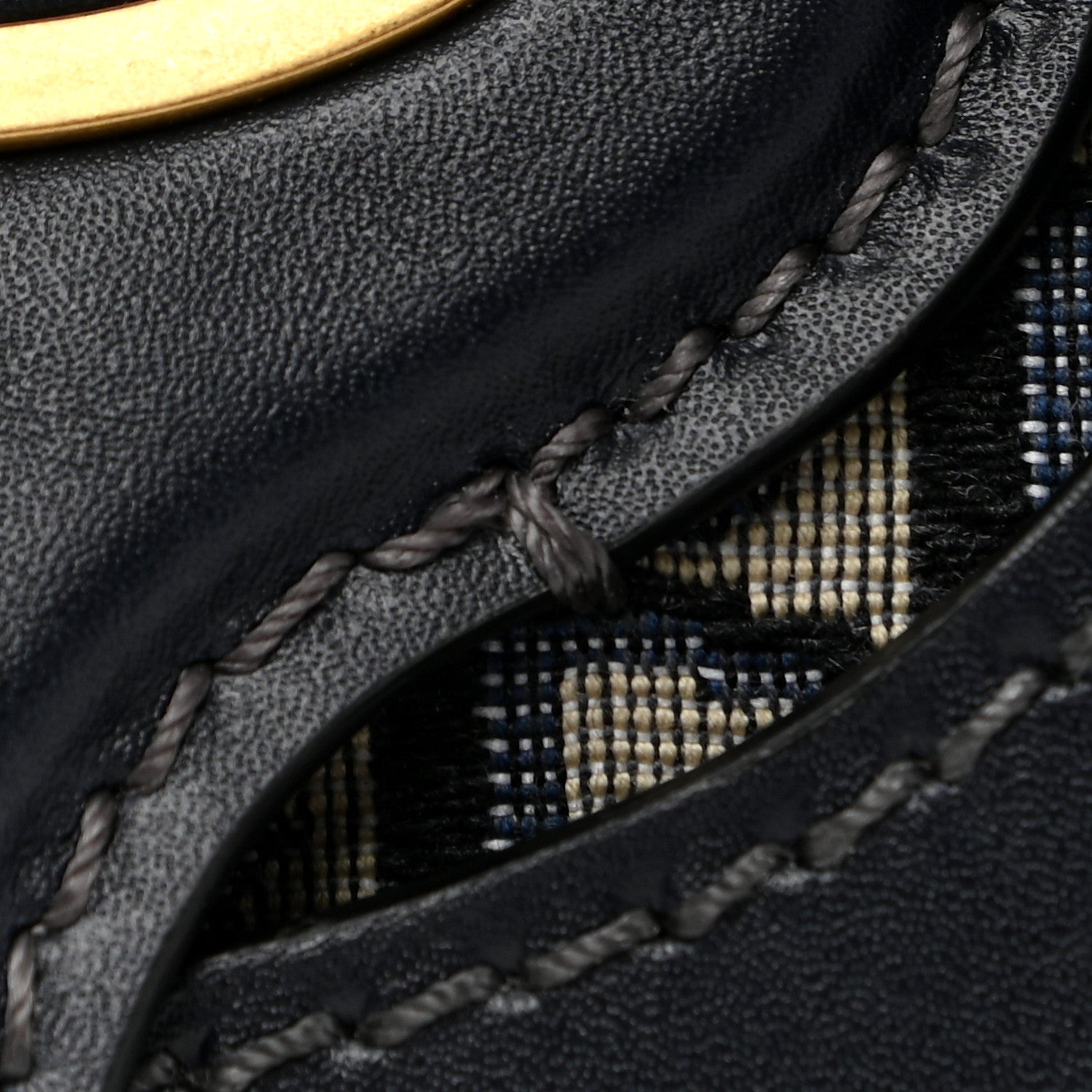 Christian Dior Oblique Fold Over Clutch Blue 9 of 9