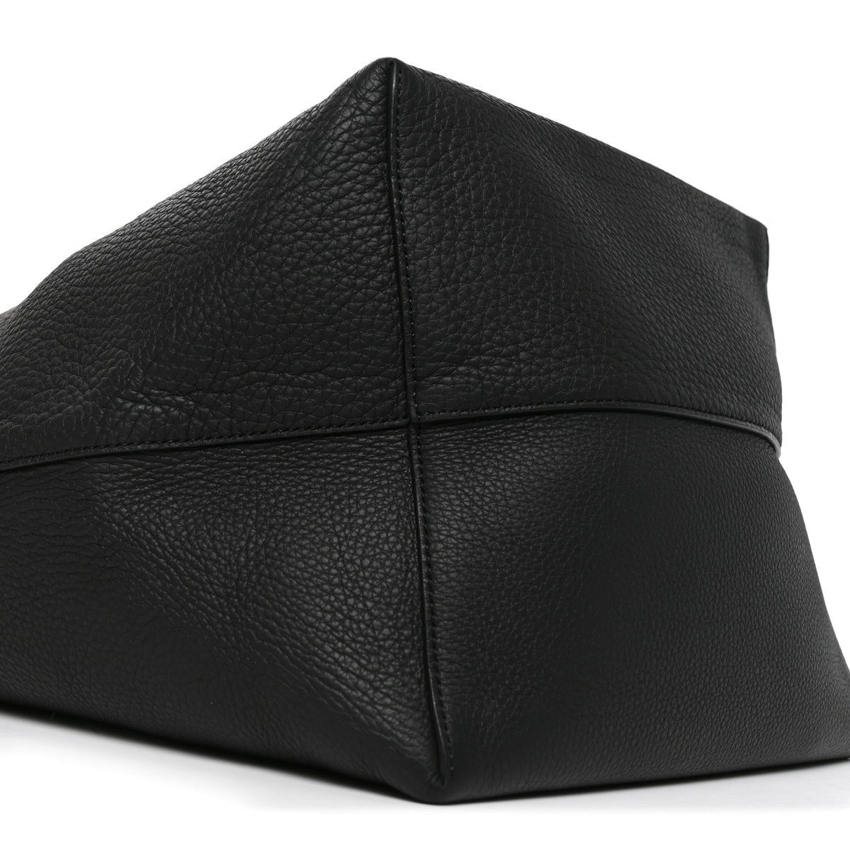 Grained Calfskin Large N/S Park Tote Black