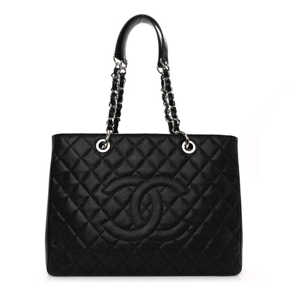 Chanel Caviar Quilted Grand Shopping Tote GST Black 1 of 9