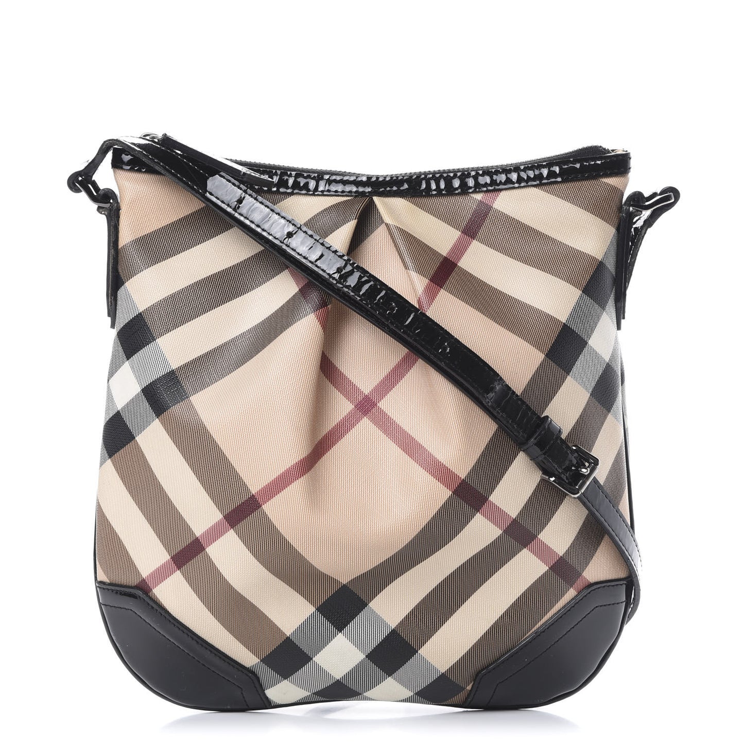 Supernova Check Small Julia Crossbody Bag Black