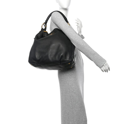 Prada Cervo Antik Hobo Black 2 of 11