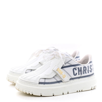 Christian Dior Nylon Mesh Dior-ID Platform Sneakers 39.5 Bleu France 3 of 12