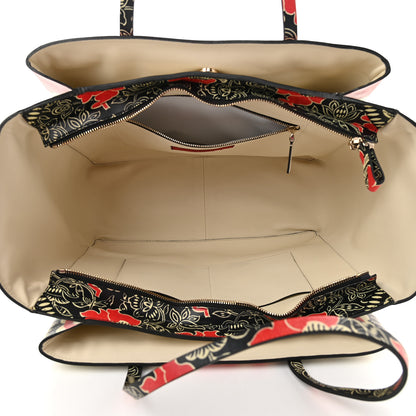 Valentino Garavani Vitello Mime Covered Tote Green Raspberry 5 of 8