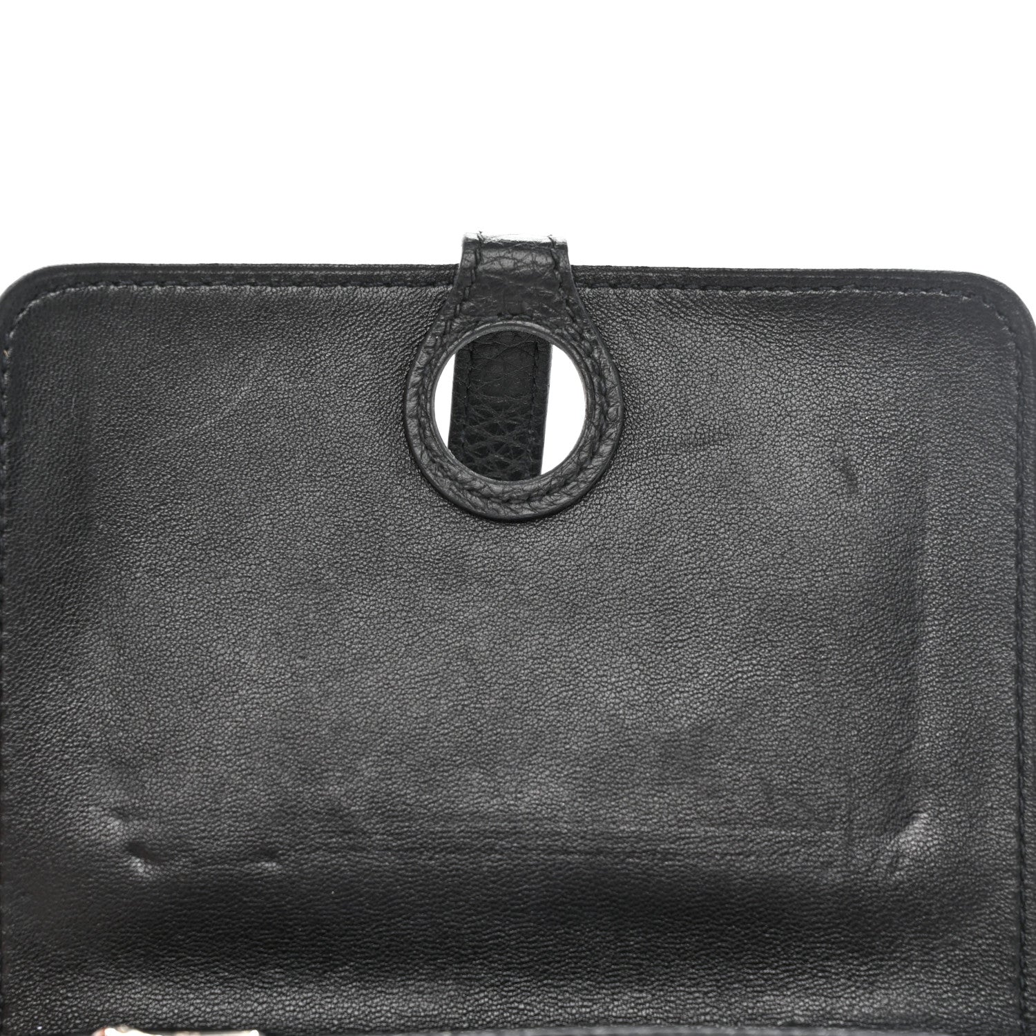 Hermes Togo Dogon Compact Wallet Black 7 of 9