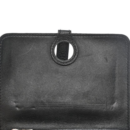 Hermes Togo Dogon Compact Wallet Black 7 of 9