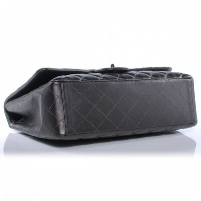 Chanel Lambskin Maxi Single Flap Flap Dark Grey 4 of 8