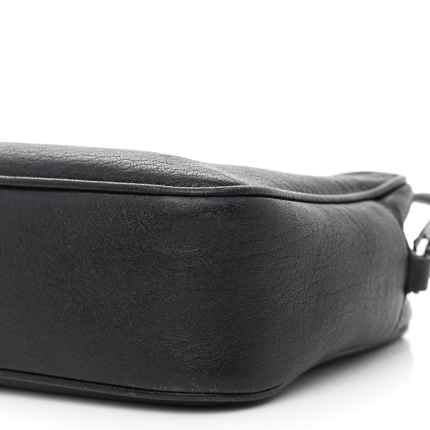 Lambskin Monogram Embossed Small Lou Camera Bag Black