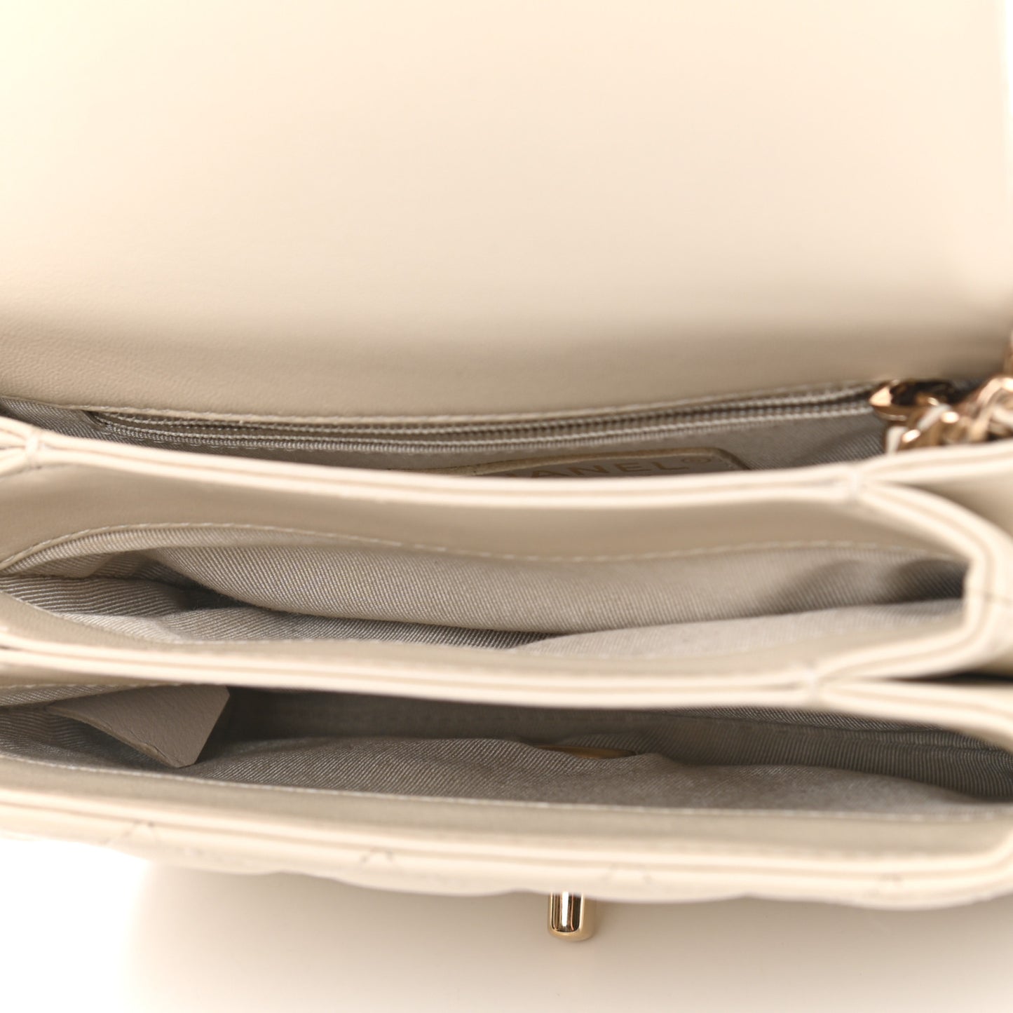 Lambskin Quilted Mini Citizen Chic Flap Ivory
