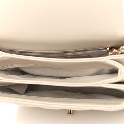 Chanel Lambskin Quilted Mini Citizen Chic Flap Ivory 5 of 11