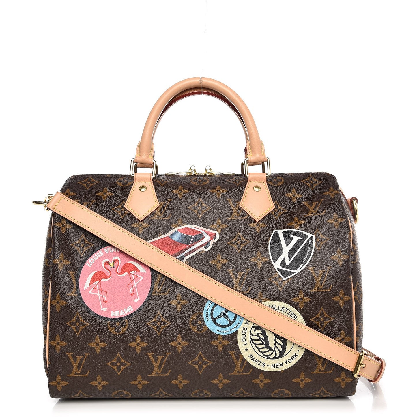 Monogram World Tour Speedy Bandouliere 30