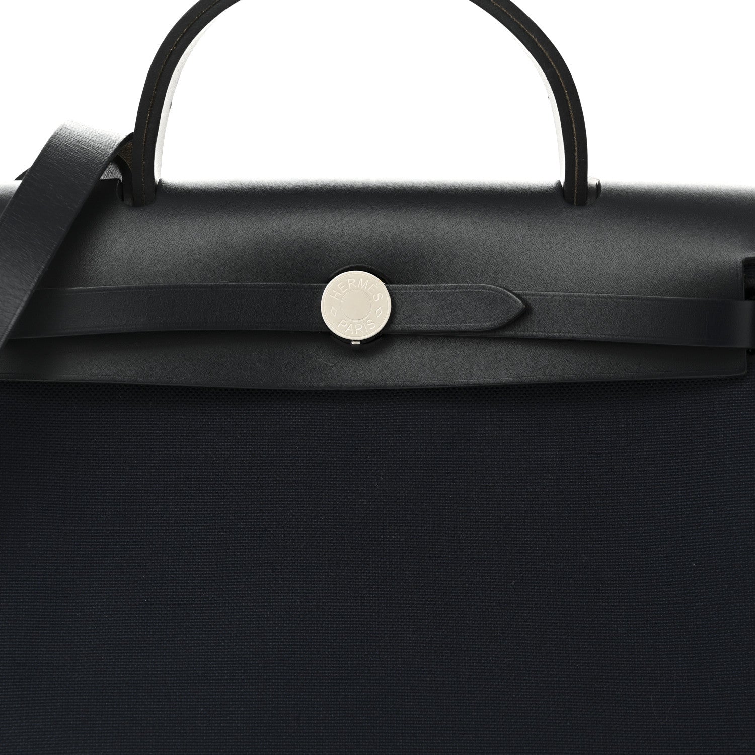 Hermes Military Toile Vache Hunter Herbag Zip PM 31 Bleu Marine Bleu Indigo 9 of 13