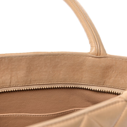 Chanel Lambskin Quilted Medallion Tote Beige 9 of 27
