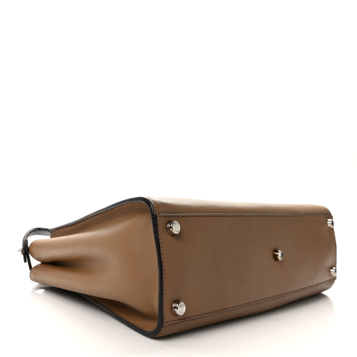 Fendi Vitello Tahiti Burro Large Peekaboo Iconic Essentially Satchel Sand Blueberry 4 of 11