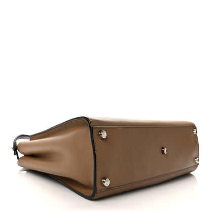 Fendi Vitello Tahiti Burro Large Peekaboo Iconic Essentially Satchel Sand Blueberry 4 of 11