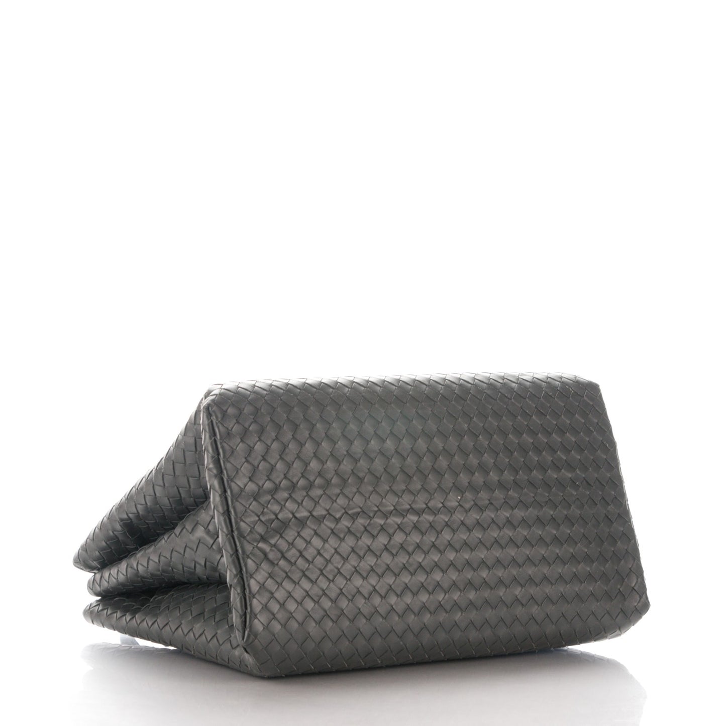 Nappa Intrecciato Medium Roma Tote Charcoal