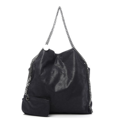 Stella McCartney Shaggy Deer Big Falabella Tote Navy 1 of 9