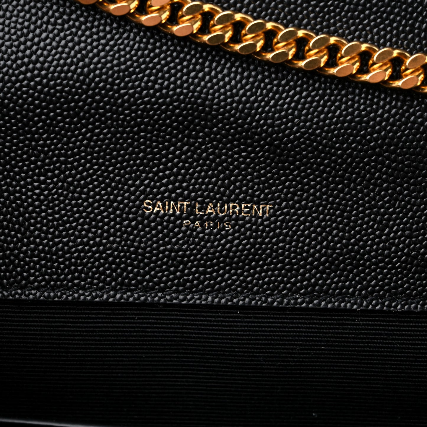 Grain De Poudre Textured Mixed Matelasse Triquilt Small Monogram Satchel Black