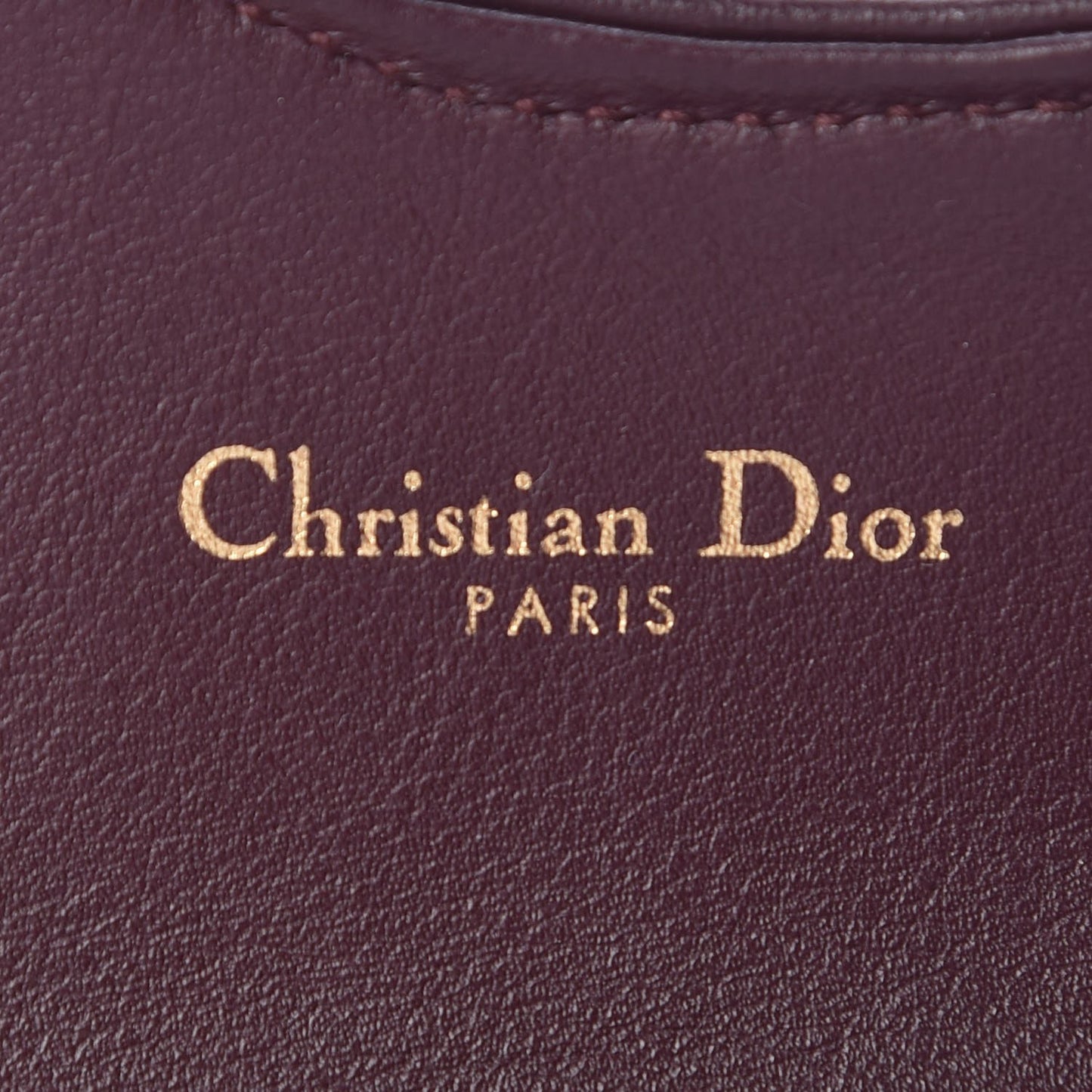 Oblique Saddle Card Holder Bordeaux