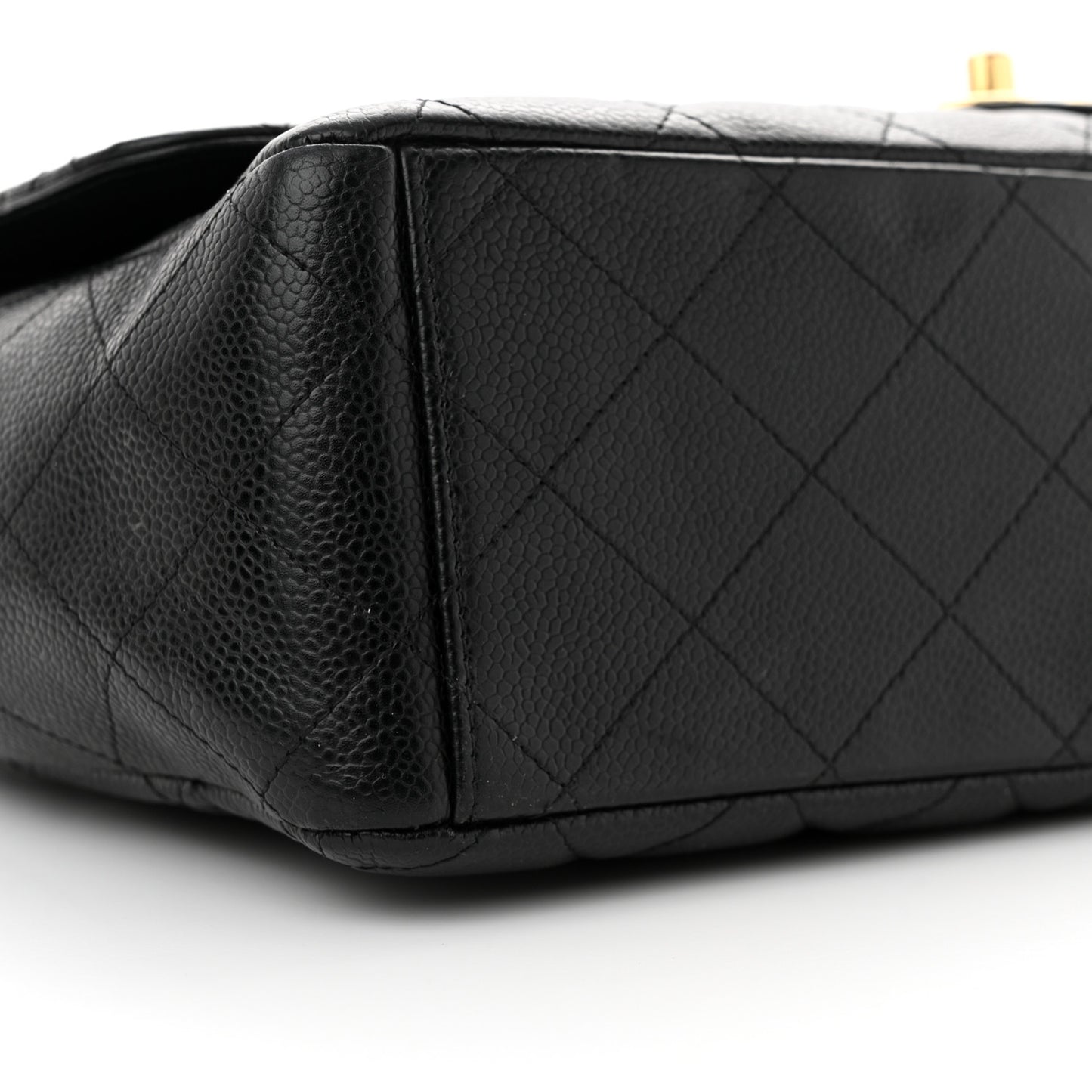 Caviar Quilted Maxi Double Flap Black
