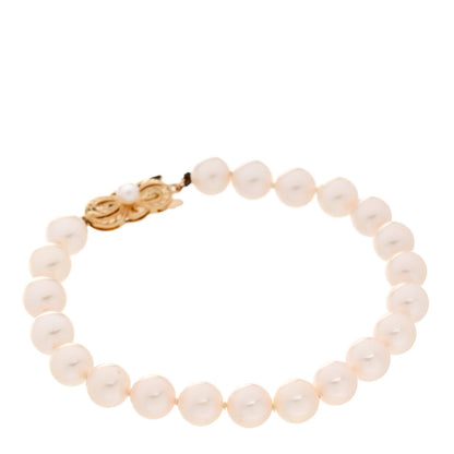 Mikimoto 18K Yellow Gold Akoya Cultured Pearl 7-7.5mm Strand Bracelet 2 of 3
