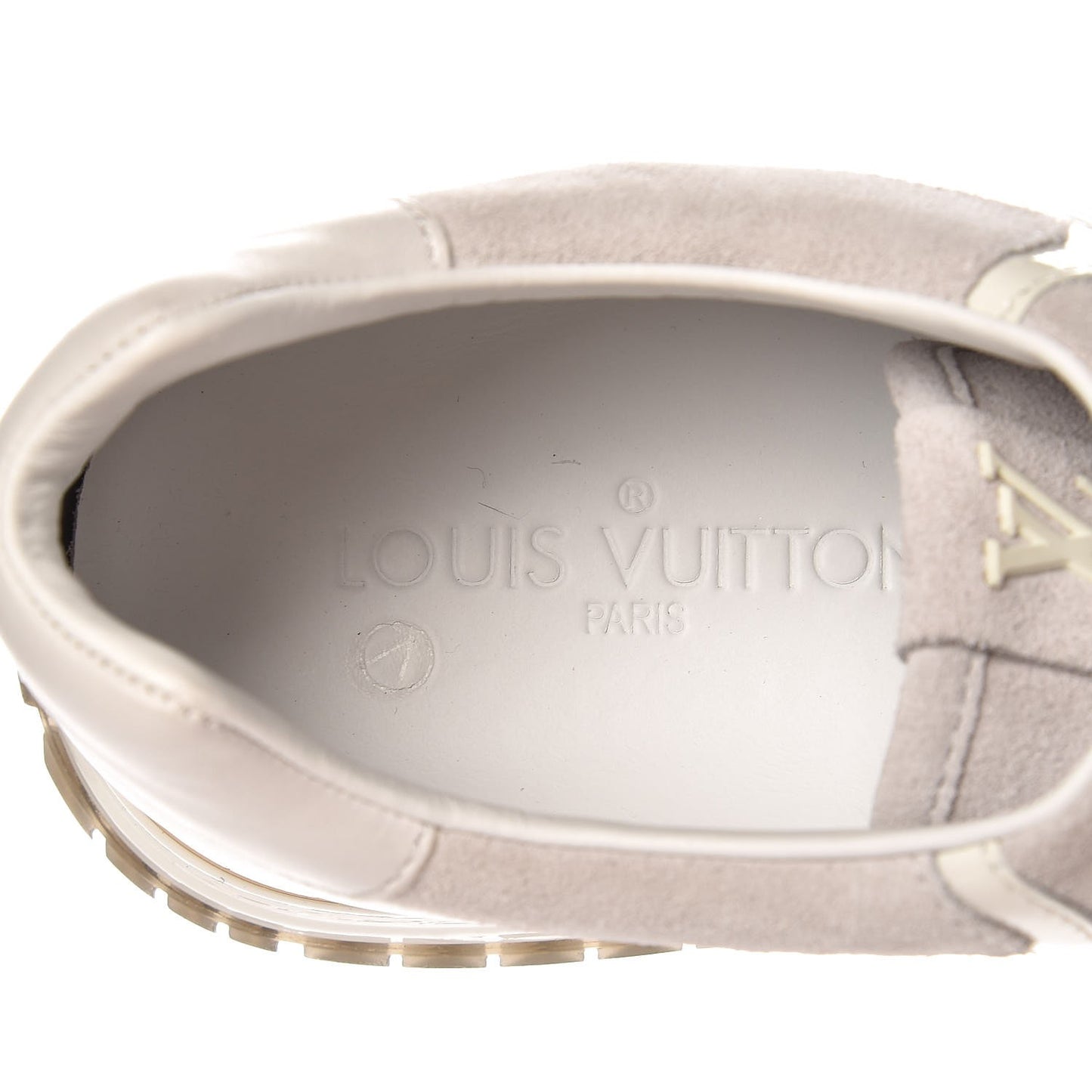 Epi Suede Run Away Sneakers 38.5 White