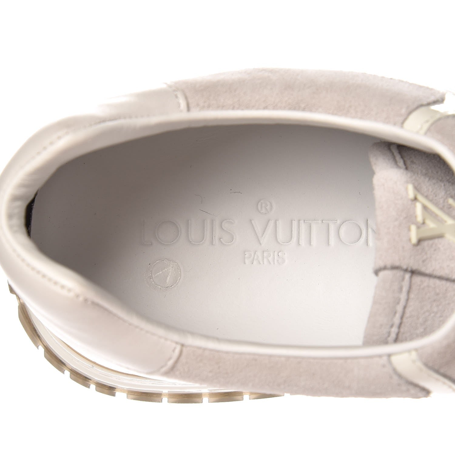 Louis Vuitton Epi Suede Run Away Sneakers 38.5 White 6 of 9