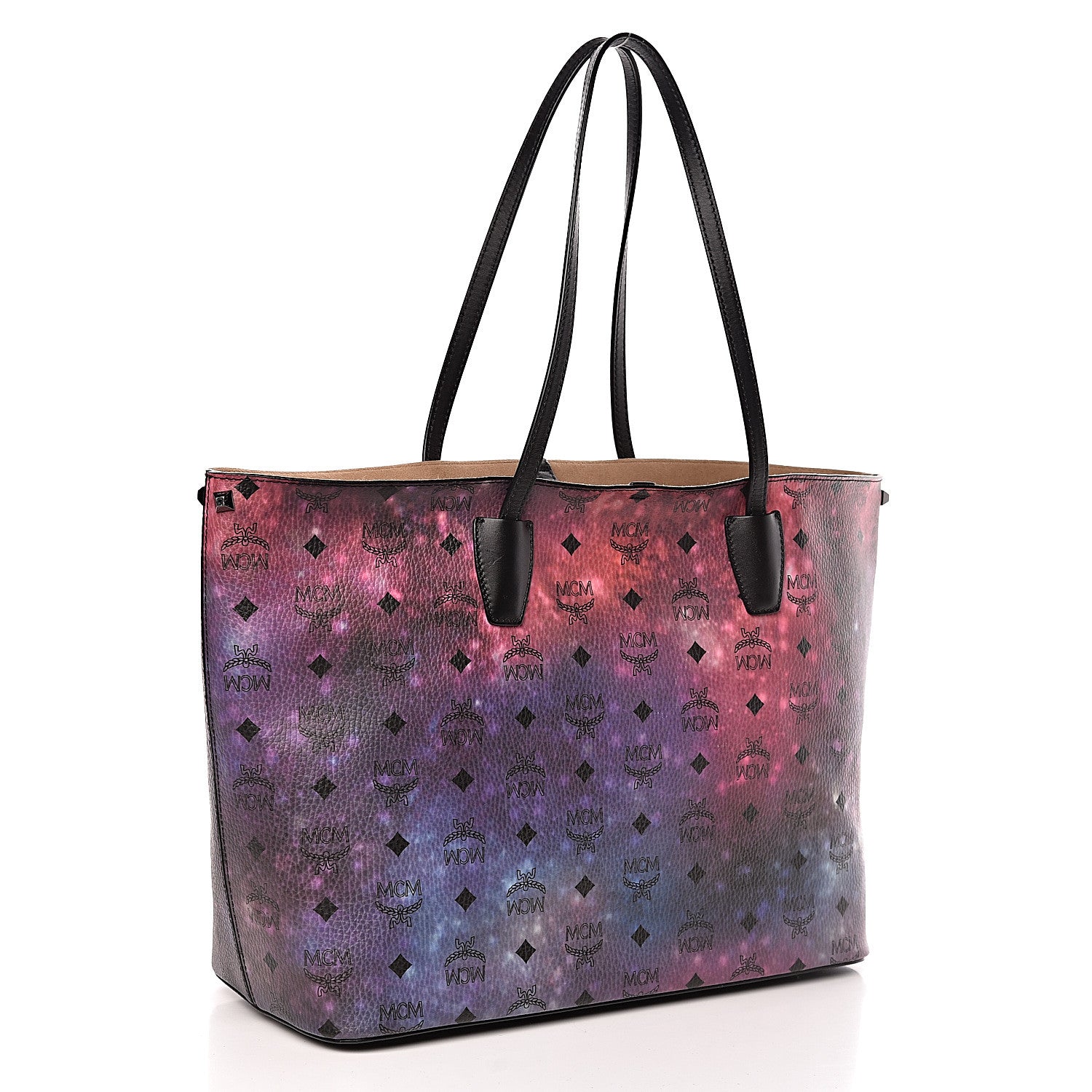 MCM Galaxy Visetos Medium Shopper Tote Multicolor 4 of 12