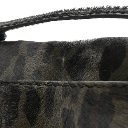 Prada Cavallino Leopard Print Pushlock Envelope Clutch Mimetico 14 of 16