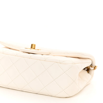 Chanel Lambskin Quilted Mini Rectangular Pearl Crush Flap White 10 of 10