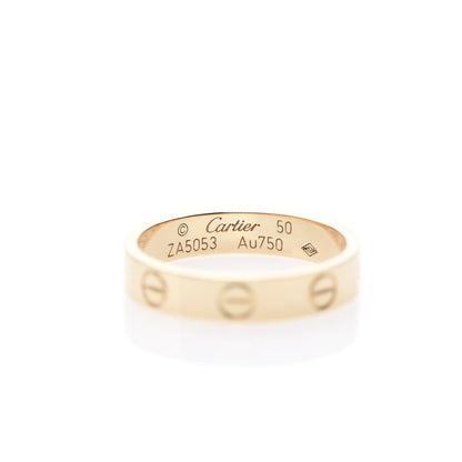 Cartier 18K Yellow Gold 3.5mm LOVE Wedding Band Ring 50 5.25 4 of 5