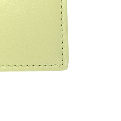 Bottega Veneta Lambskin Maxi Intrecciato Bill Pouch Lemon Washed 8 of 9