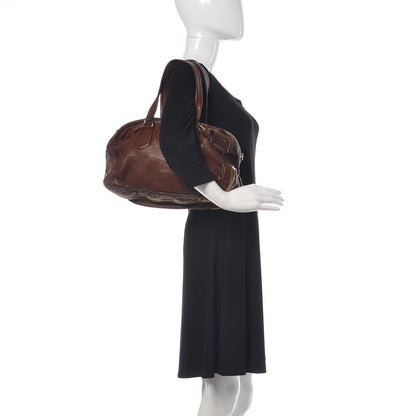 Prada Cervo Antik Bowler Tote Brown 2 of 10