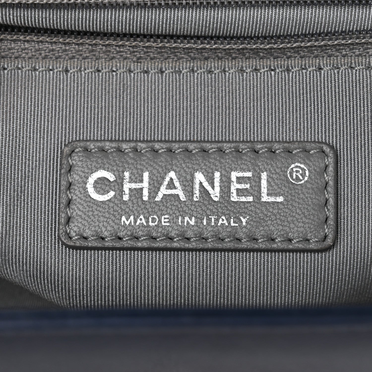 Chanel Calfskin Double Stitch New Medium Boy Flap Navy Blue 6 of 13