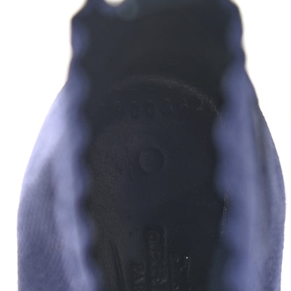 Hermes Knit Calfskin Volver Ankle Boots 36.5 Bleu Diplomatique 7 of 10