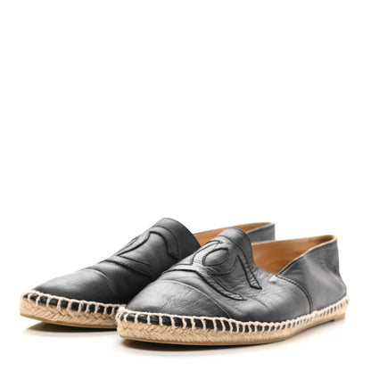 Chanel Lambskin CC Espadrilles 39 Black 3 of 8