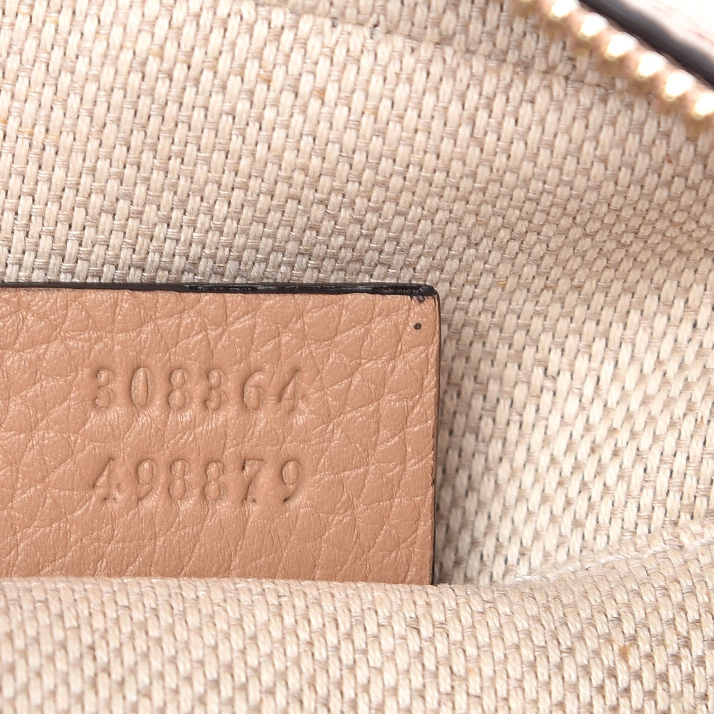 Pebbled Calfskin Small Soho Disco Bag Camelia