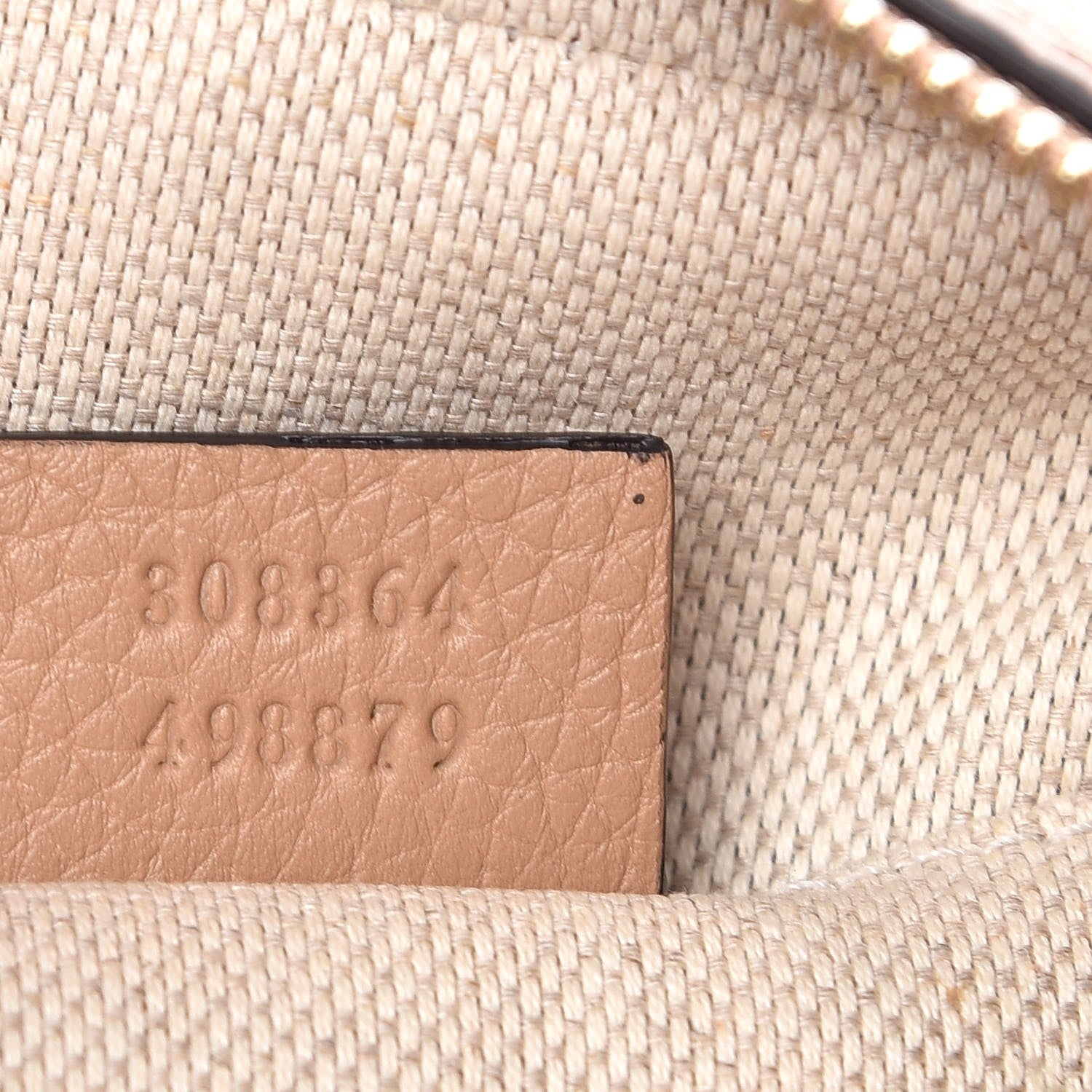 Gucci Pebbled Calfskin Small Soho Disco Bag Camelia 6 of 6