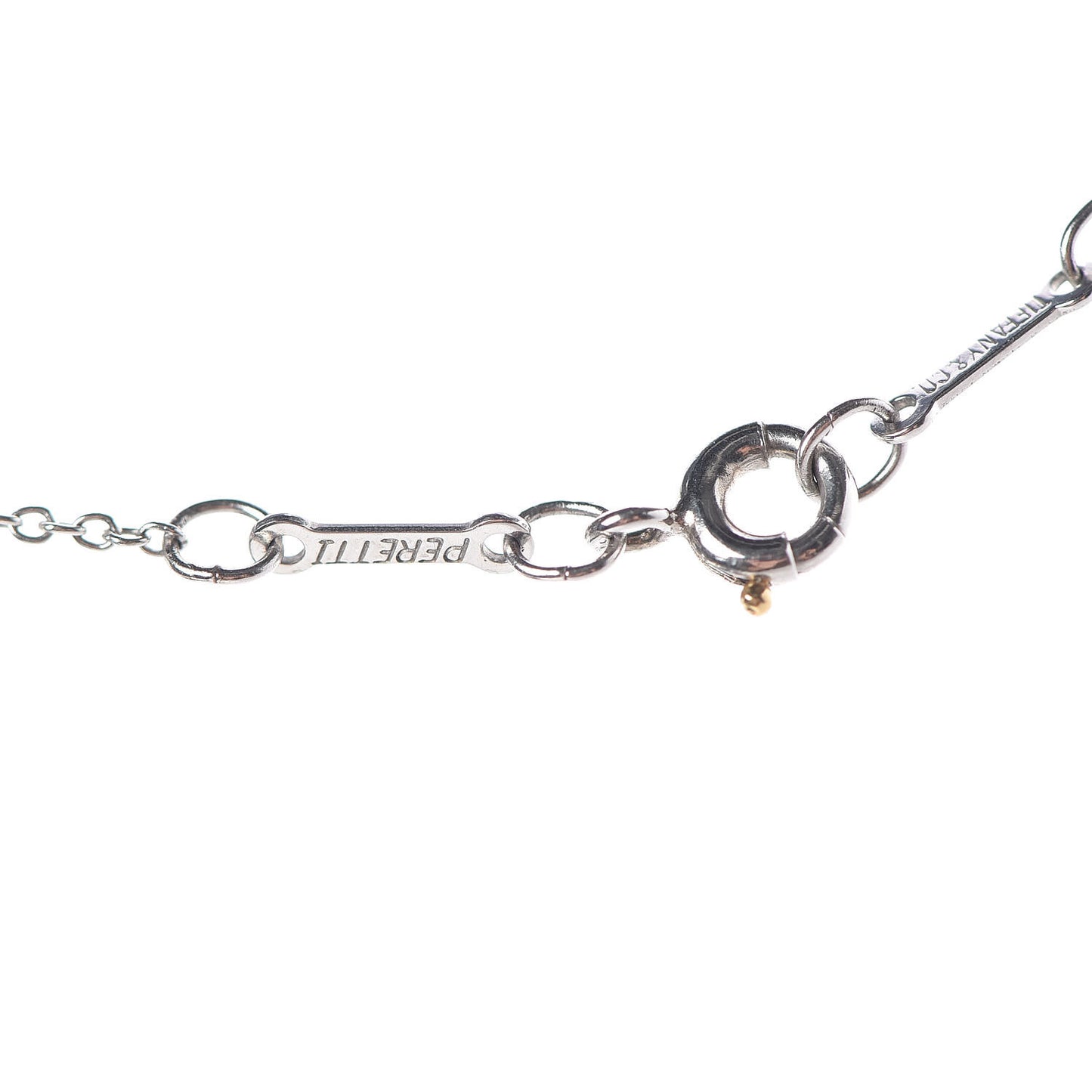 Platinum Diamond .12ct Elsa Peretti Diamonds by the Yard Pendant Necklace