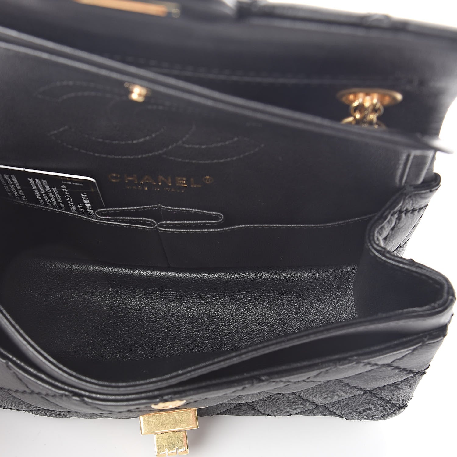 Chanel Calfskin Double Stitch 2.55 Reissue 224 Flap Black 5 of 10