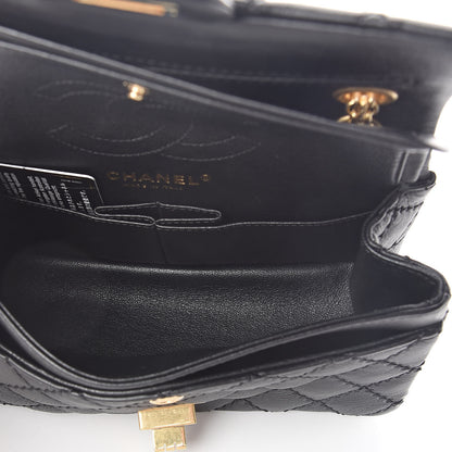 Chanel Calfskin Double Stitch 2.55 Reissue 224 Flap Black 5 of 10